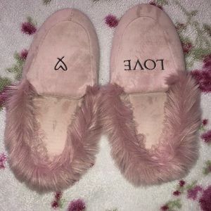 Victoria’s Secret large pink slippers